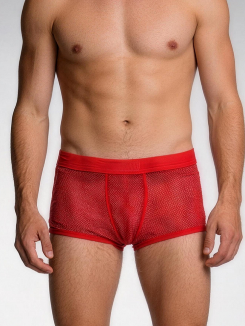Arigreben Red Mesh Boxers