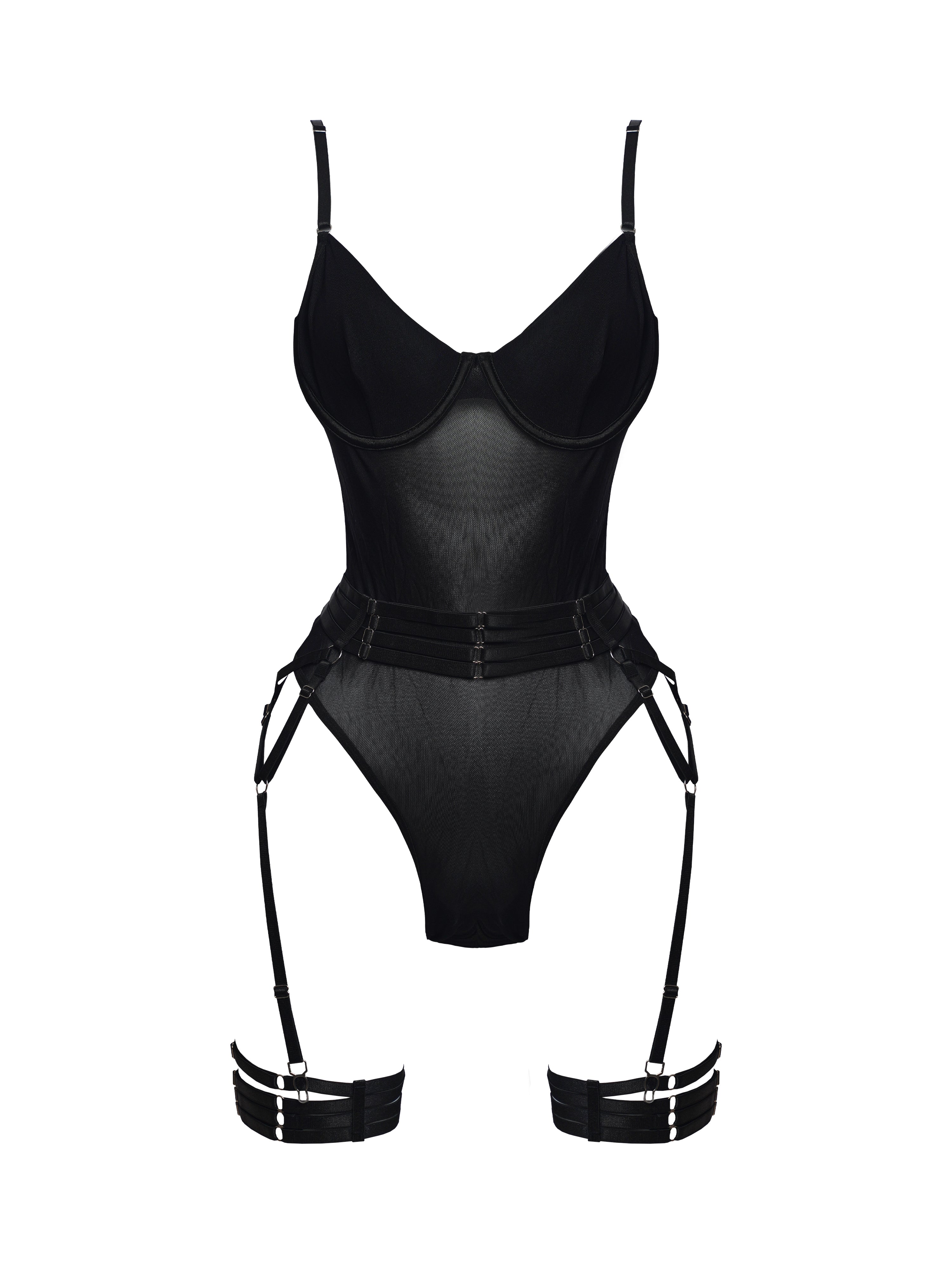 Velara Black Allure Bodysuit