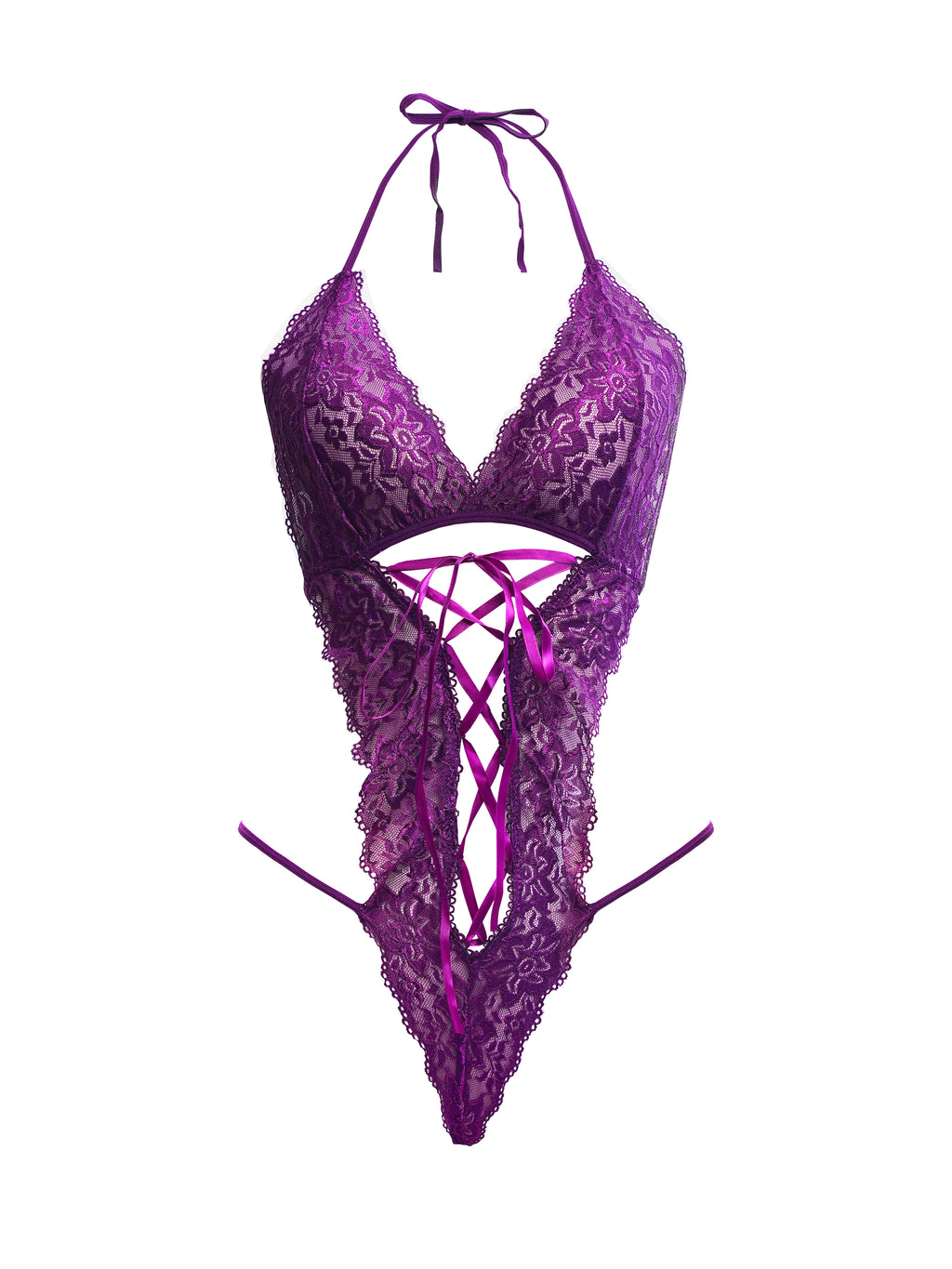 Sexy Purple Lace Teddy