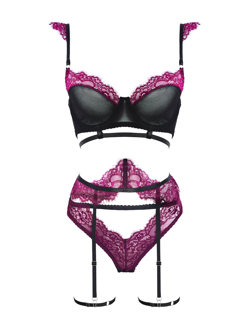 Violaine Allure Spitzen-Strumpfband-Set